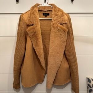 On 12th Tan Teddy Jacket Cozy Style, Women’s L